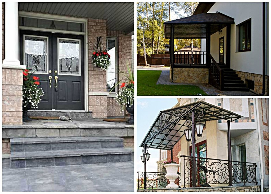 Входная группа в дом с крыльцом