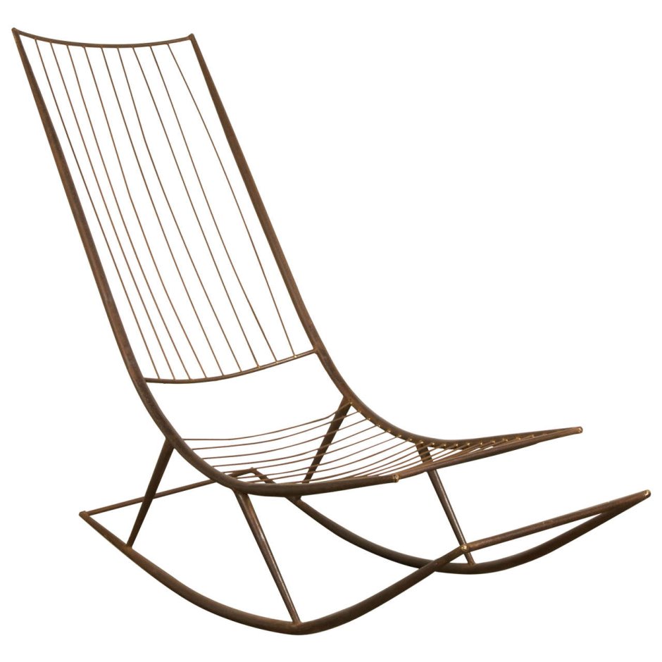 Кресло качалка из металла