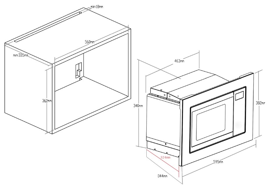 Микроволновая печь встраиваемая Kuppersbusch MW 800.1 J