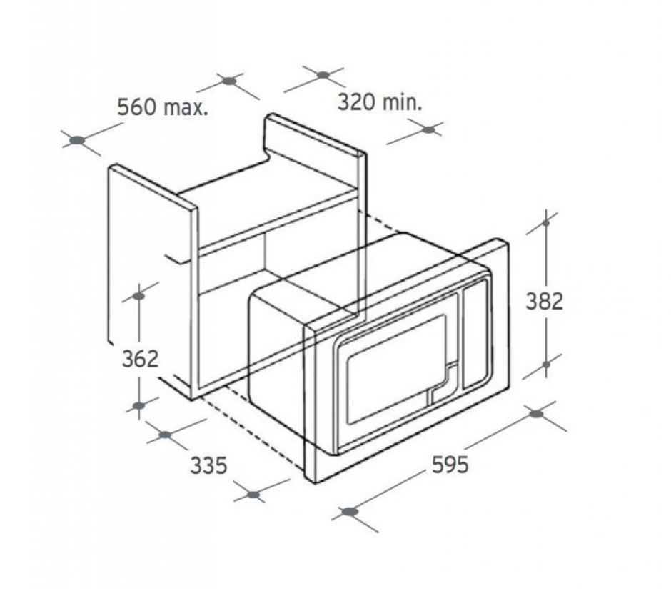 Микроволновая печь встраиваемая Candy Mic 201 ex