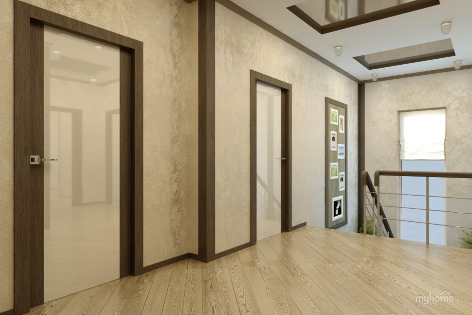 Светлые двери темный плинтус