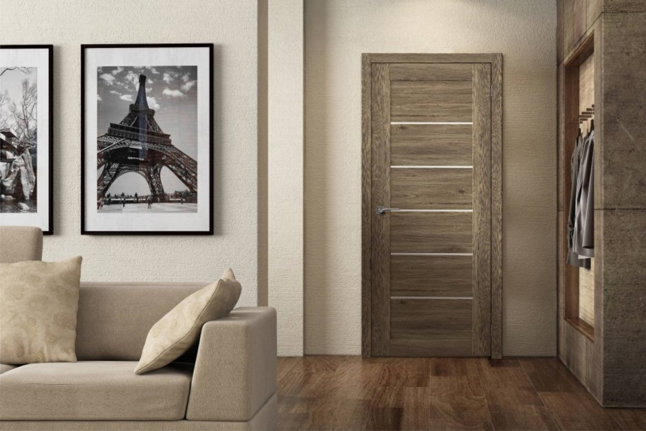 Двери шпон в интерьере