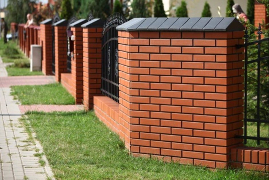 Забор кирпичный 380мм