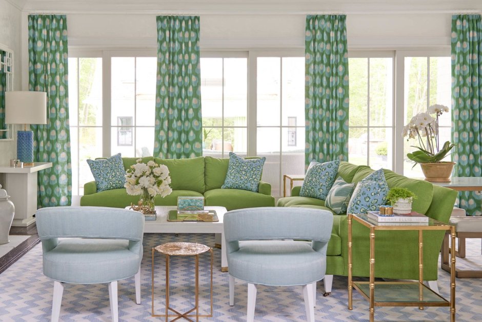 Гостиная Неоклассика изумрудный