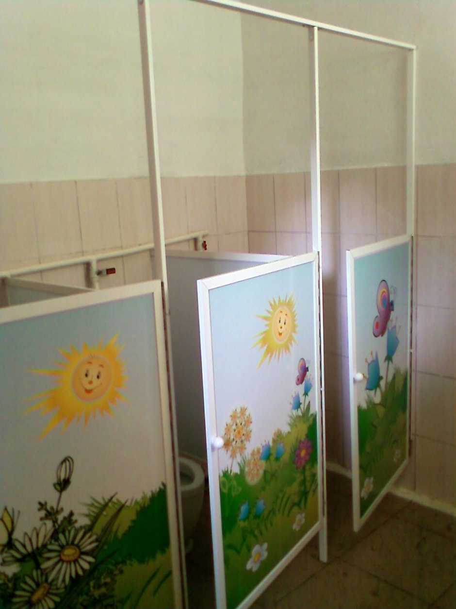 Ширма для детского сада в туалет