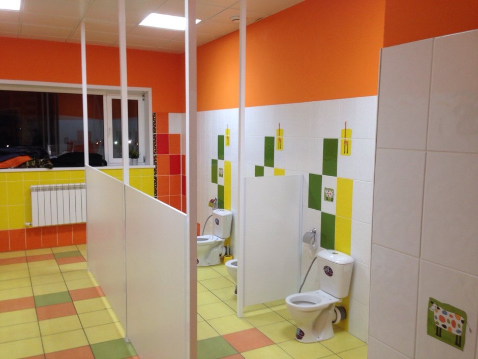 Перегородка для санузла в детский сад