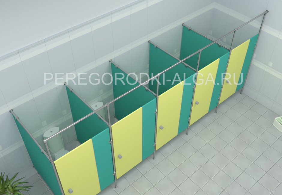 Сантехнические перегородки для детского сада