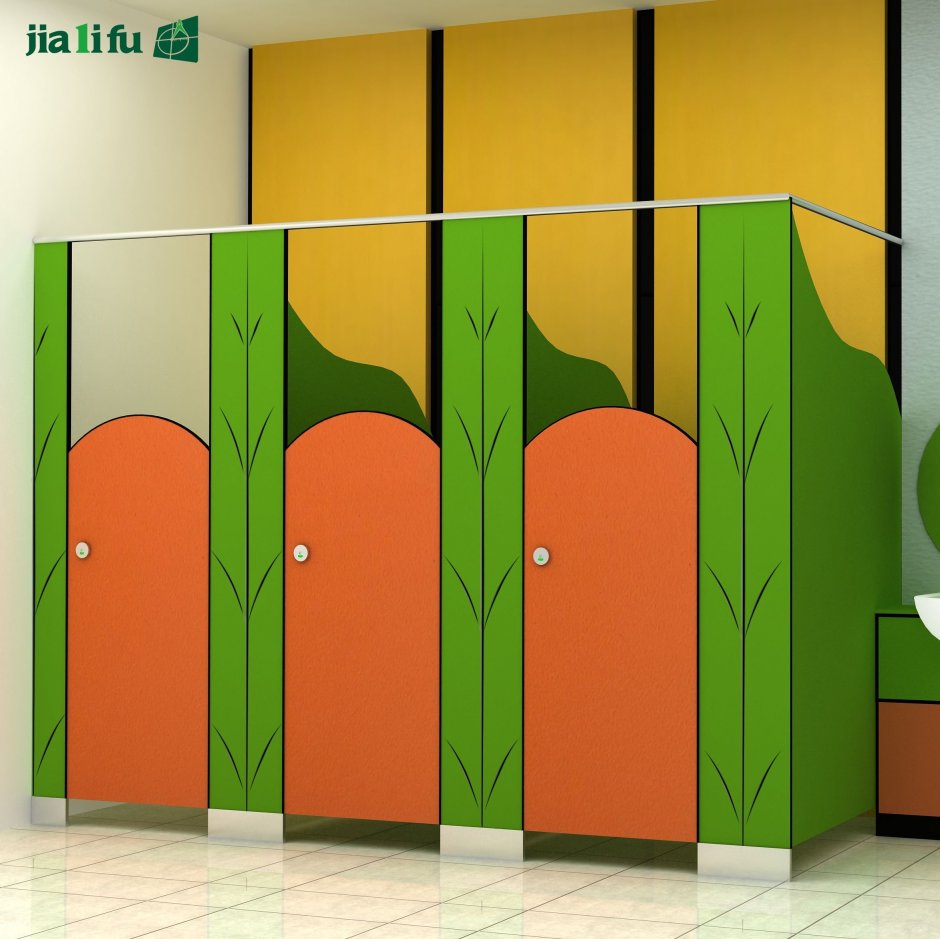 Туалетные кабинки в детском саду