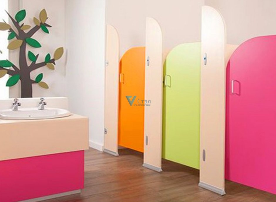 Детские туалетные перегородки