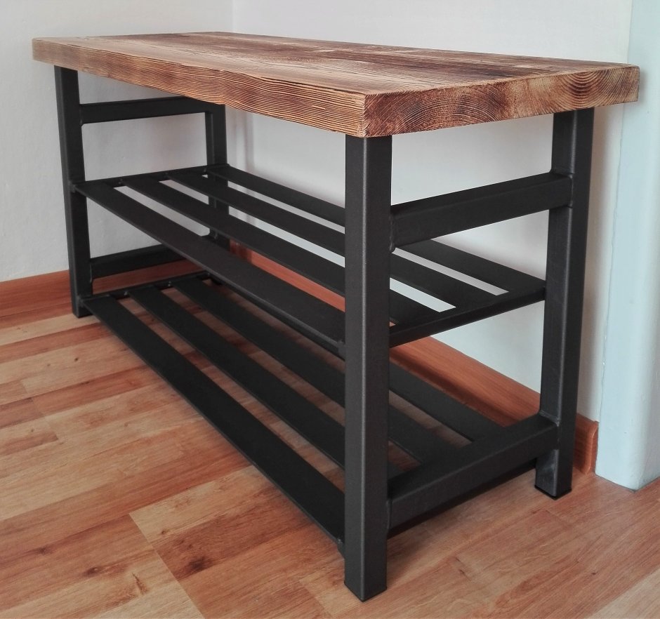 Подставка для обуви из ПВХ труб