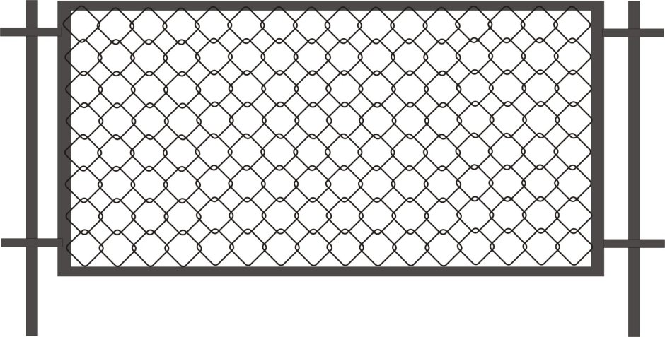 Забор сетка рабица