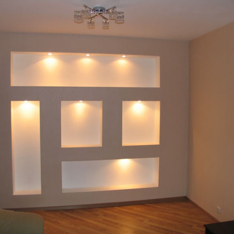 Декоративные ниши из гипсокартона