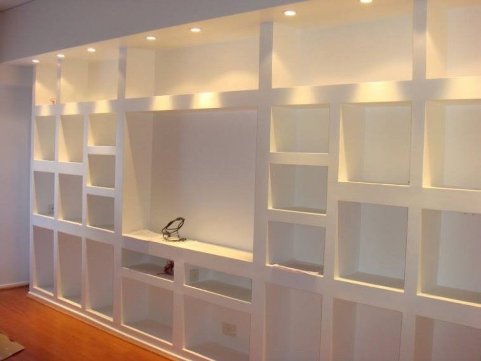 Мебельная стенка из гипсокартона