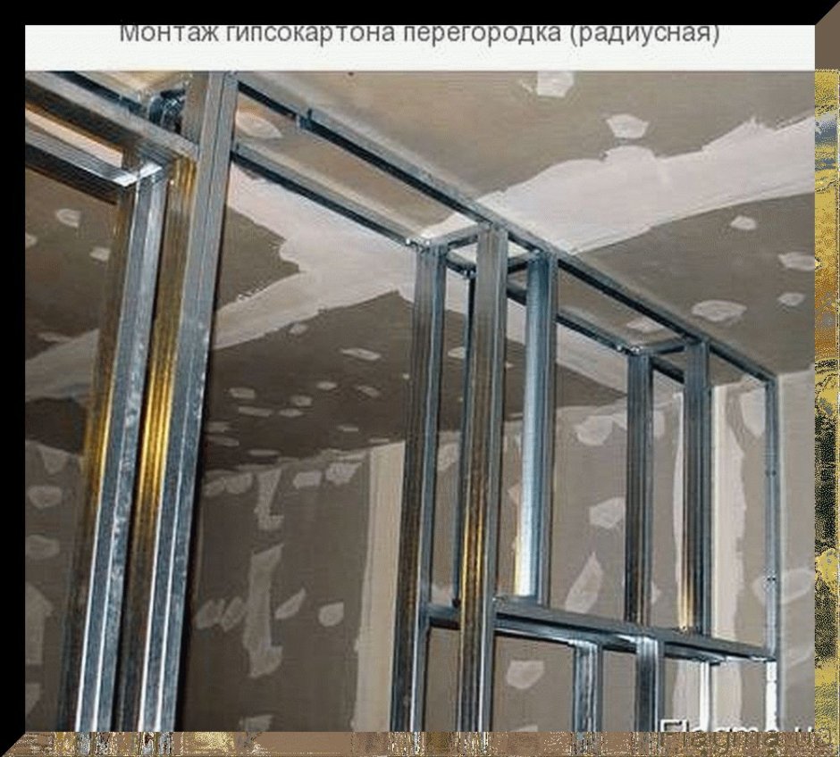 Монтаж направляющих для гипсокартона схема