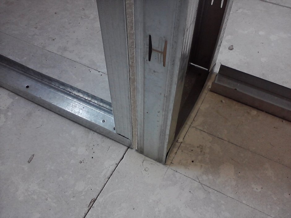 Перегородка гипсокартон стоечный профиль 100