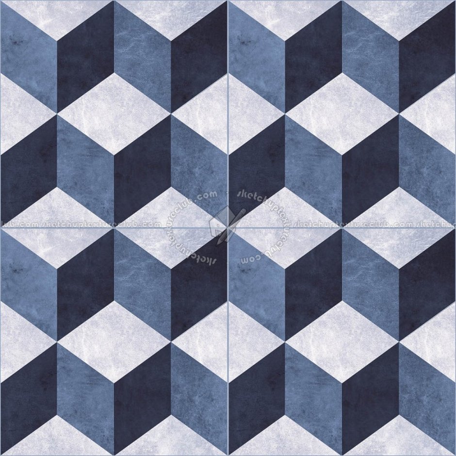 Плитка с геометрическим орнаментом