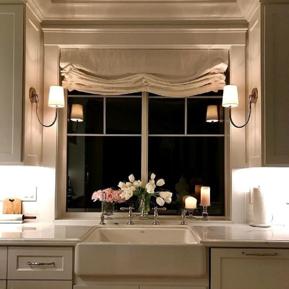 Окно над раковиной