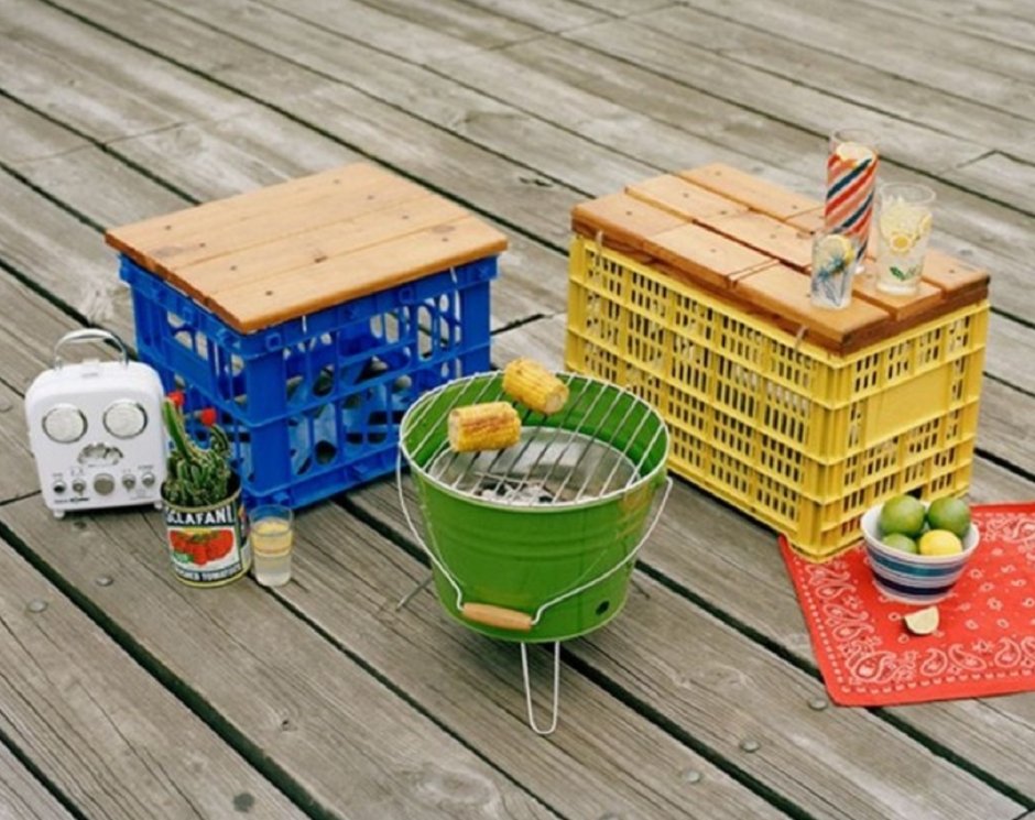 Пластмассовые ящики для дачи