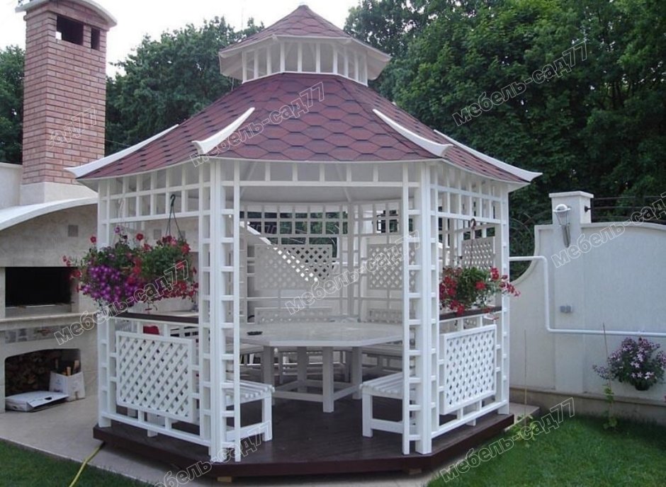 Красивые беседки для дачи