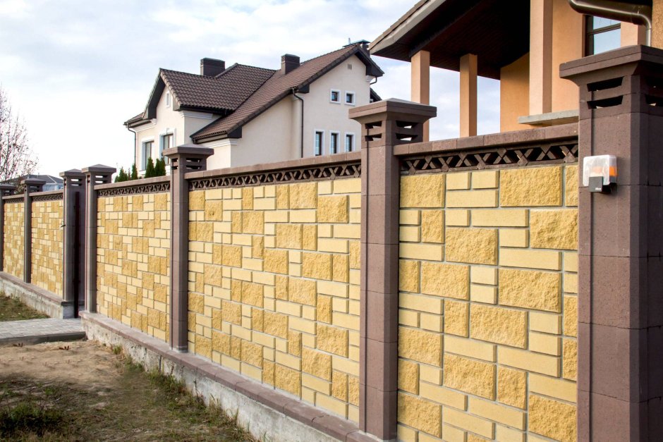 Заборный блок француз столб