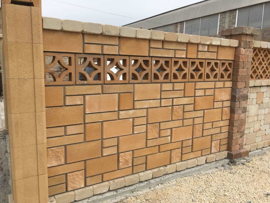 Забор французский камень