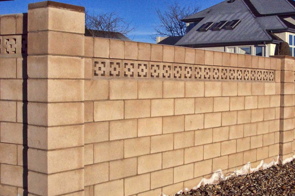 Забор французский камень бежевый