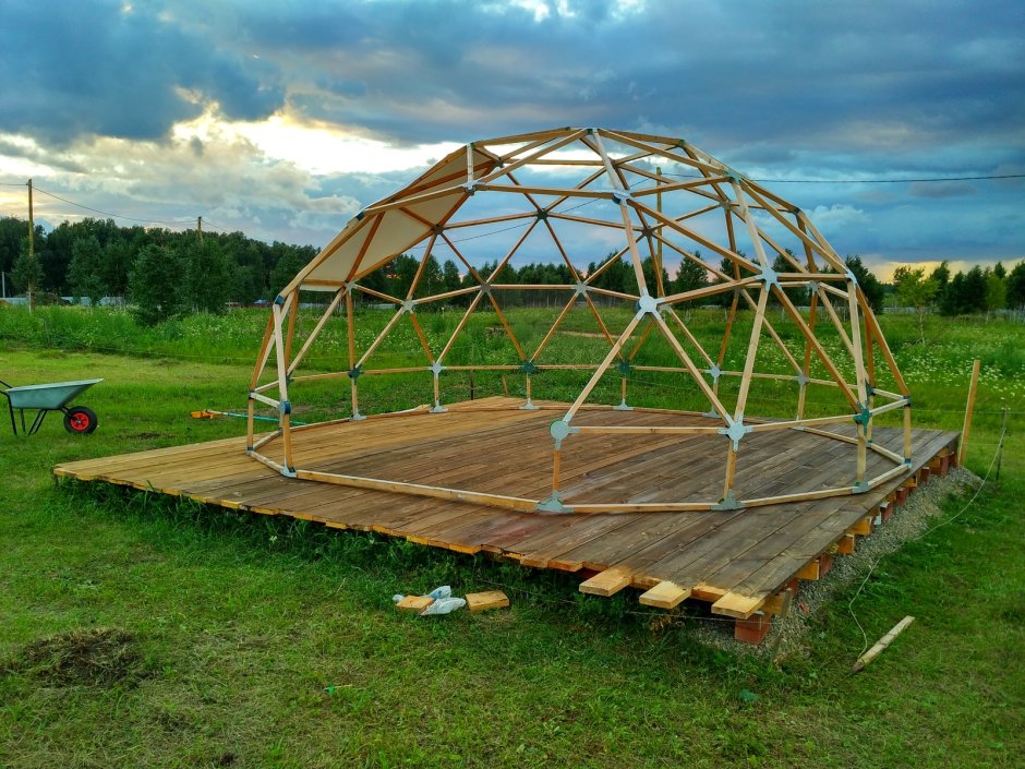 Беседка сфера геокупол