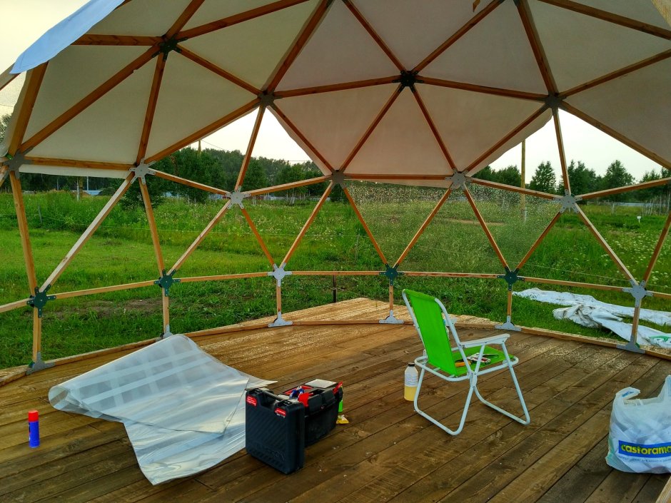 Квадро купольная беседка