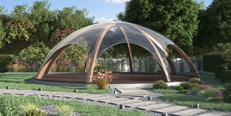Квадро купольная беседка