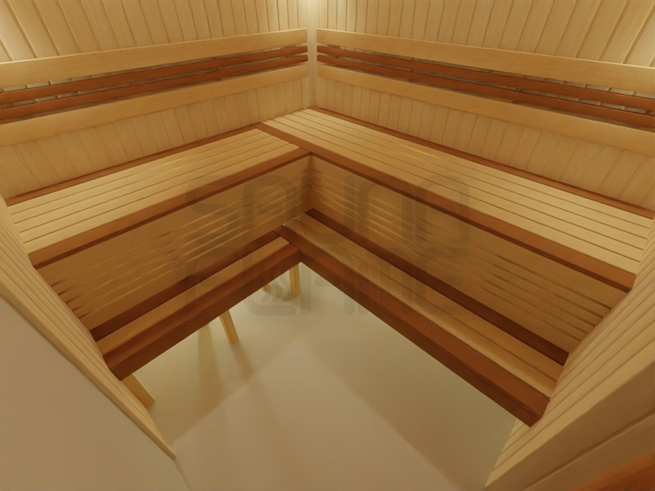 Полки в бане в парилке