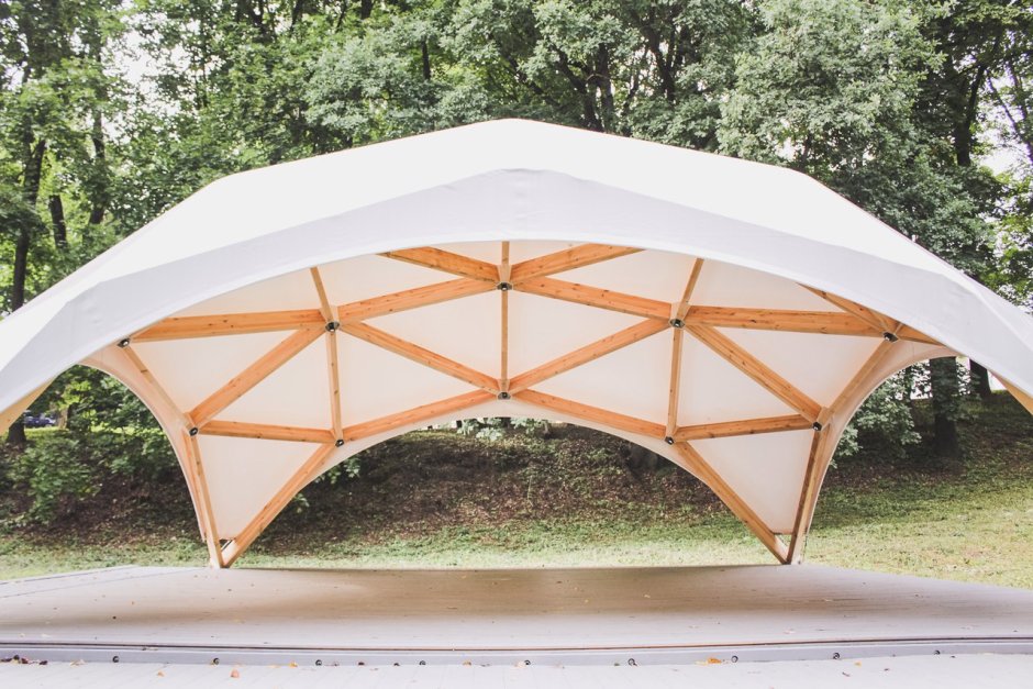 Деревянный шатер Alpbau