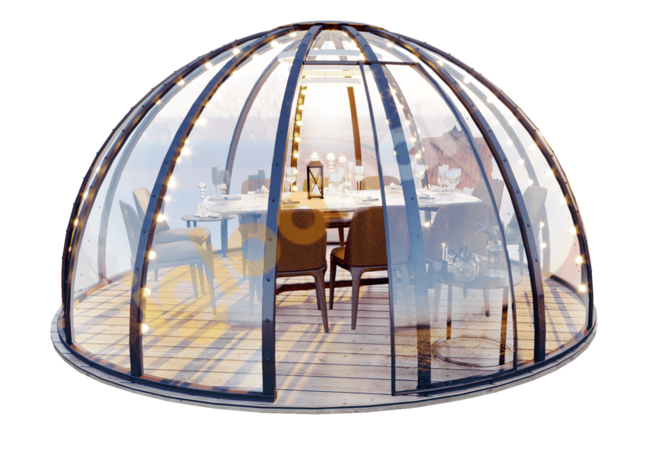 Беседка купольная прозрачная