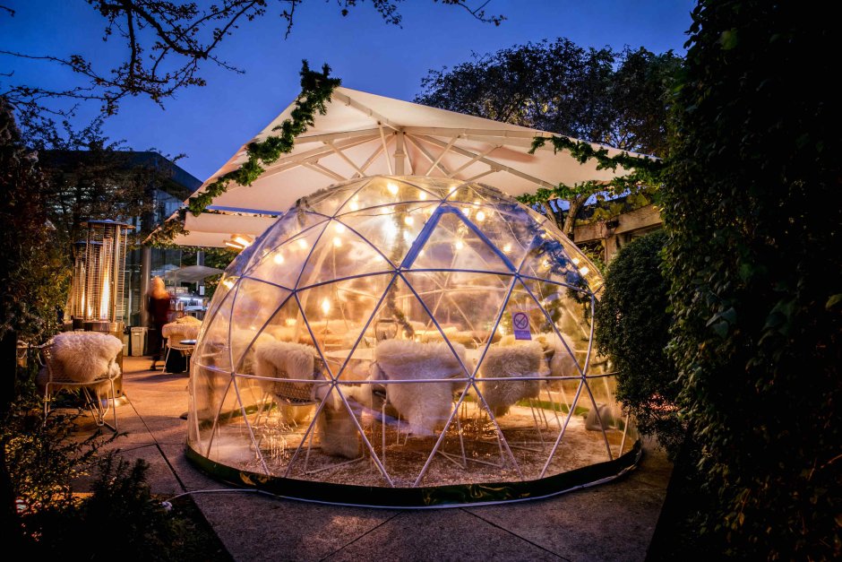 Беседка сфера геокупол