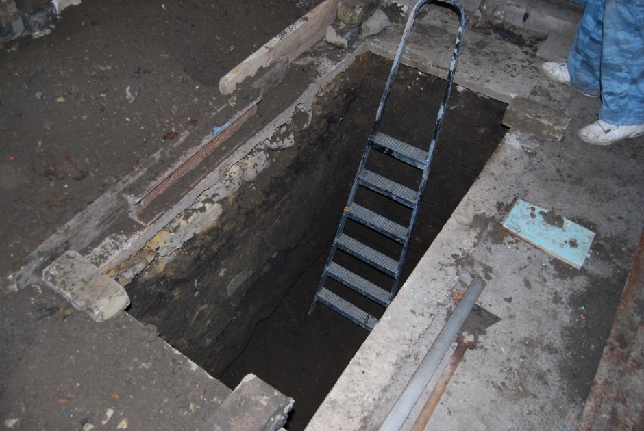 Смотровая яма из бетона