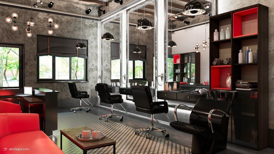 Дизайн салона красоты лофт