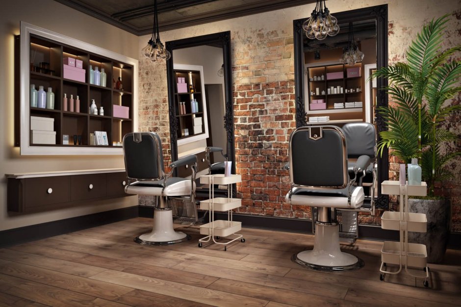 Парикмахерская в стиле лофт