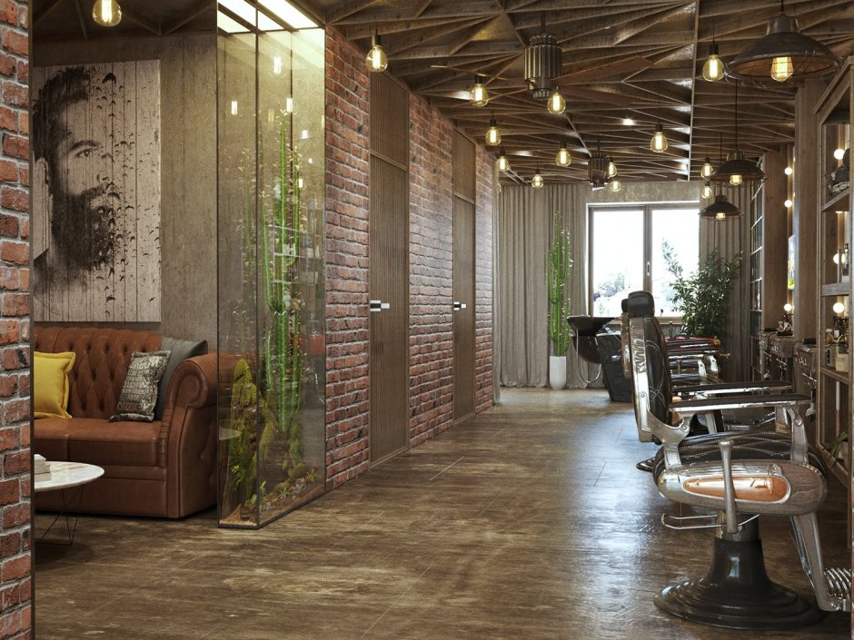 Салон красоты в стиле лофт