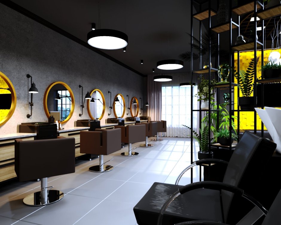 Парикмахерская в стиле лофт