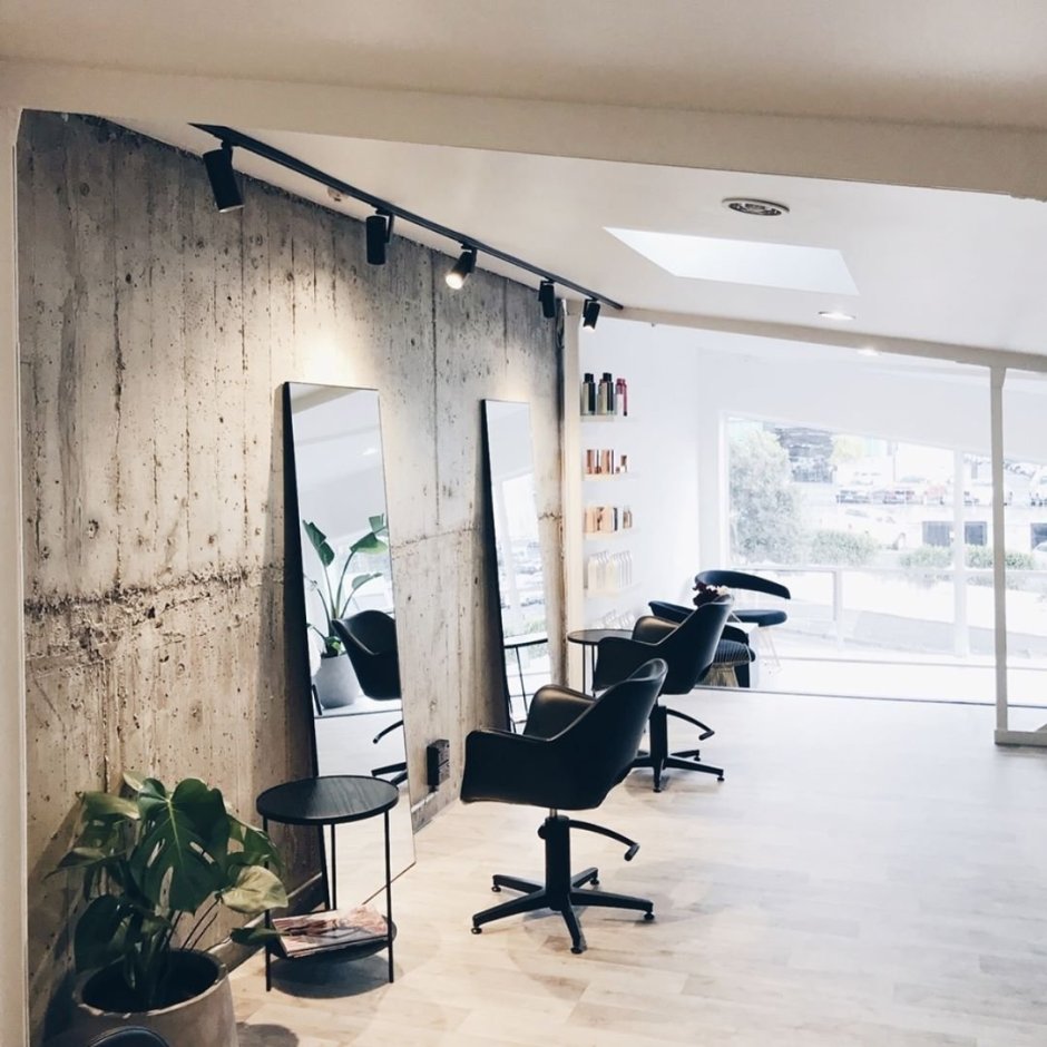 Парикмахерская в стиле Минимализм лофт