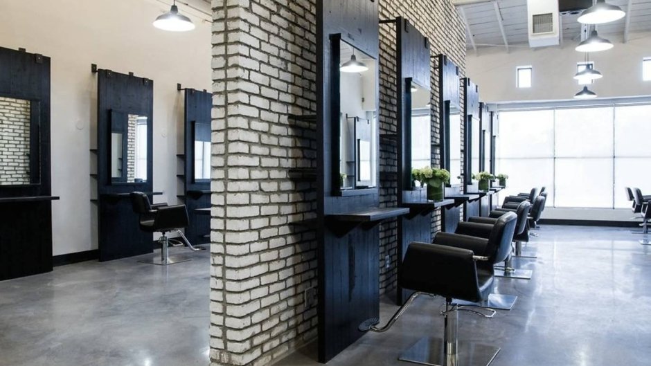 Стиль лофт в парикмахерской
