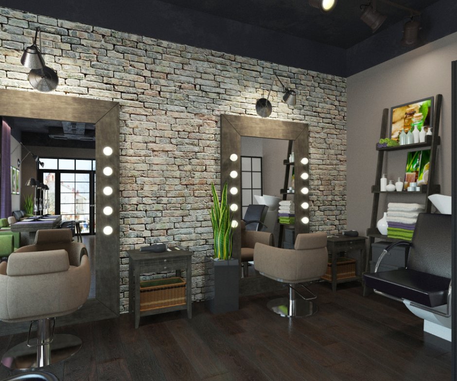 Салон красоты в стиле лофт