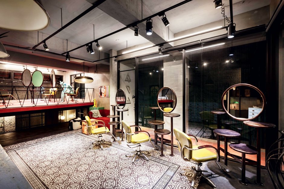 Барбершоп интерьер лофт
