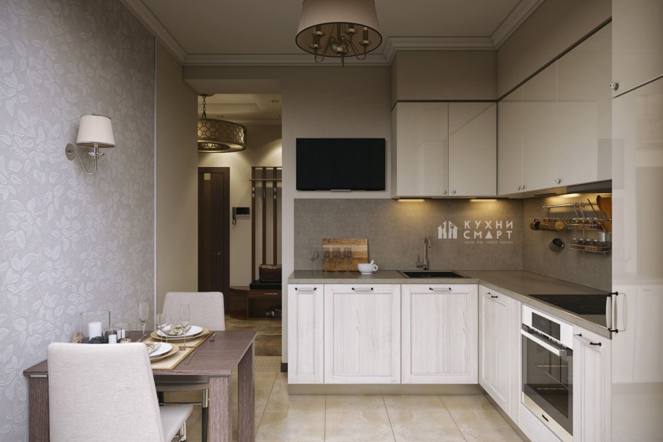 Интерьер кухни 9 кв метров