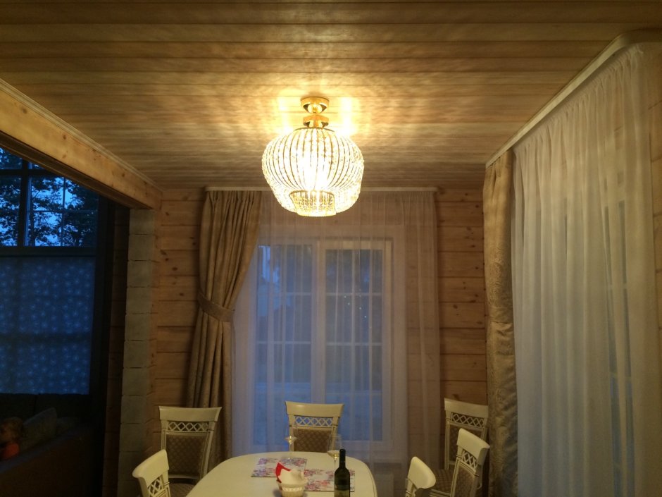 Светильники в деревянном доме