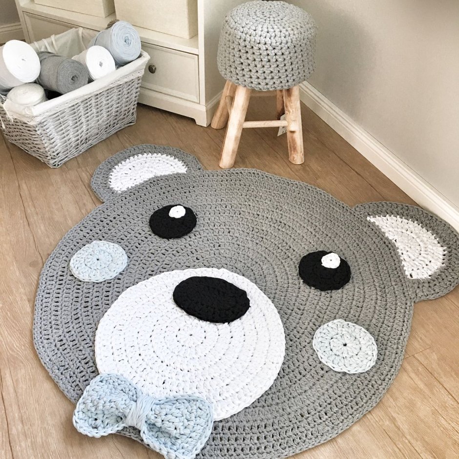 Вязаные коврики