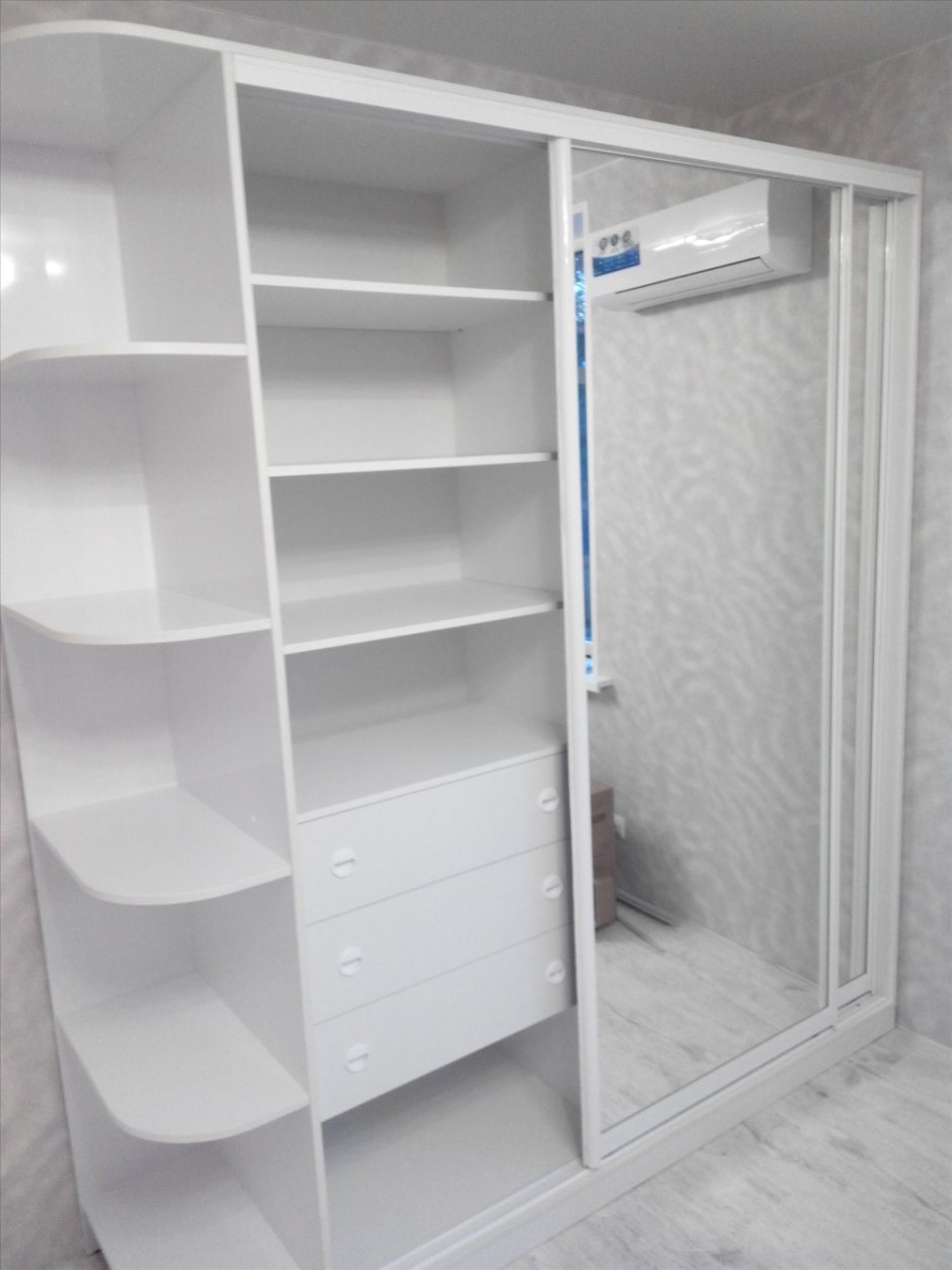 Шкаф купе 130 см белый