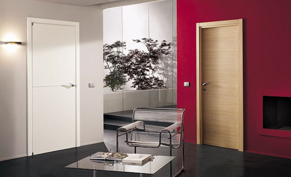 Темные двери в интерьере