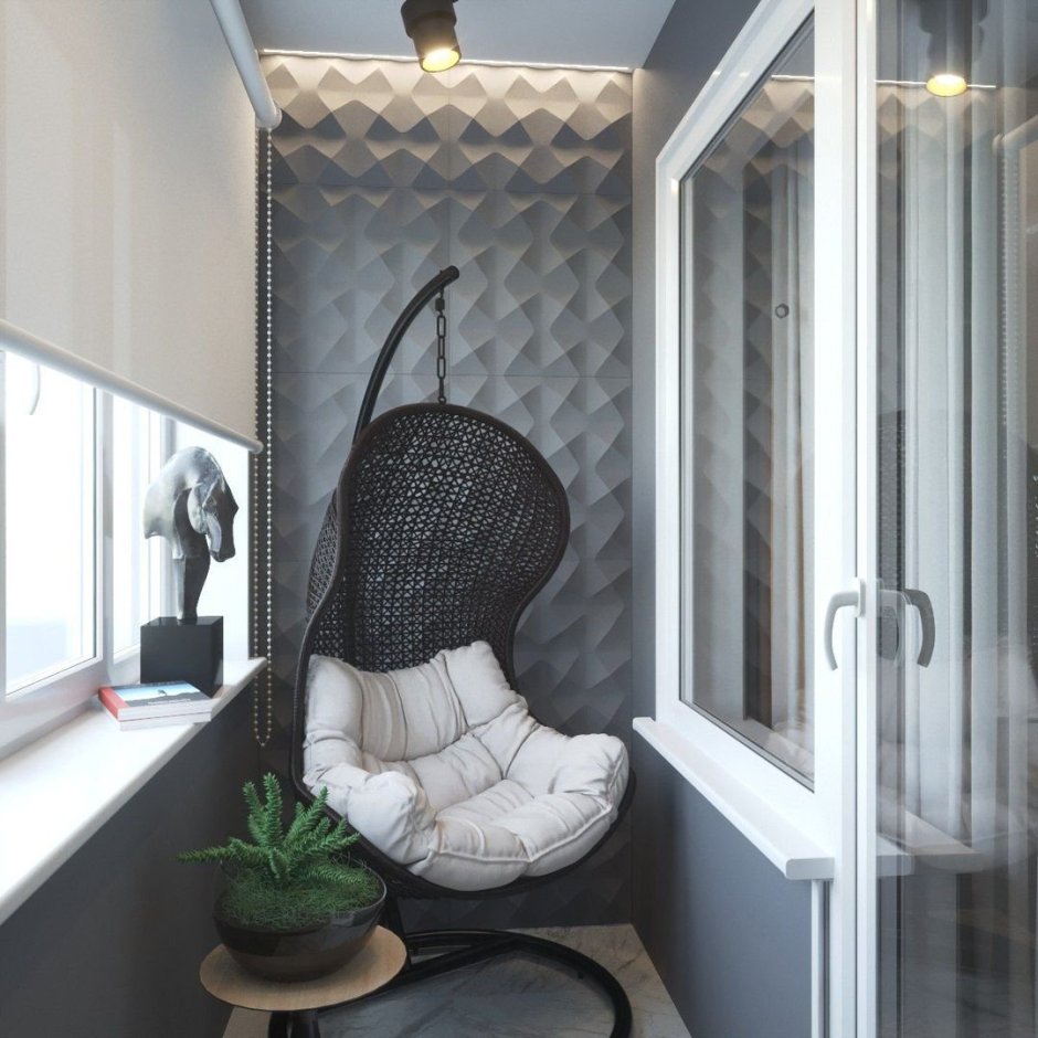 Подвесное кресло на лоджии