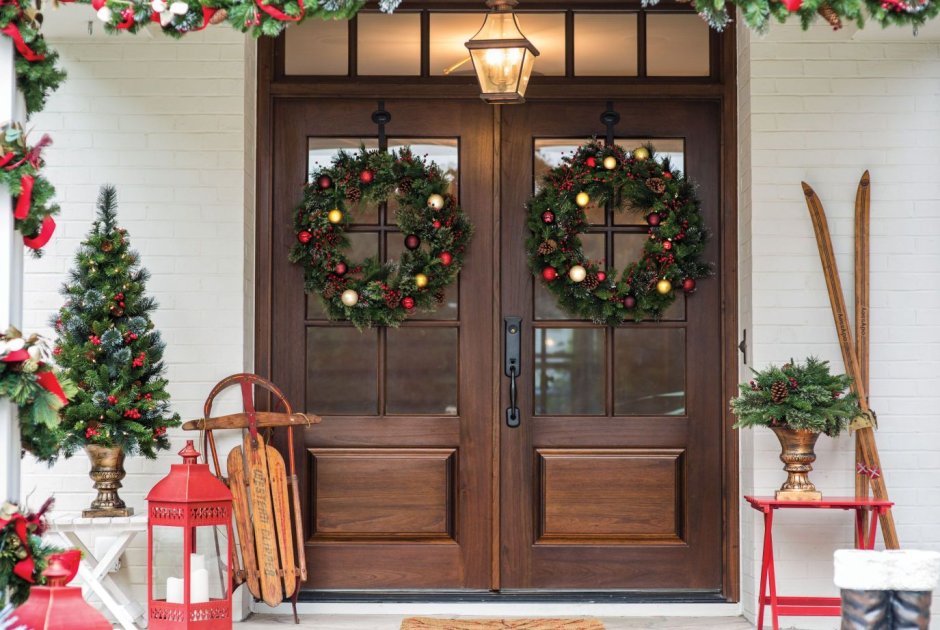 Новогодняя дверь