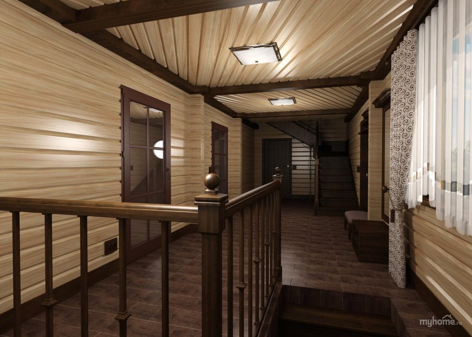 Отделка холодного коридора в частном